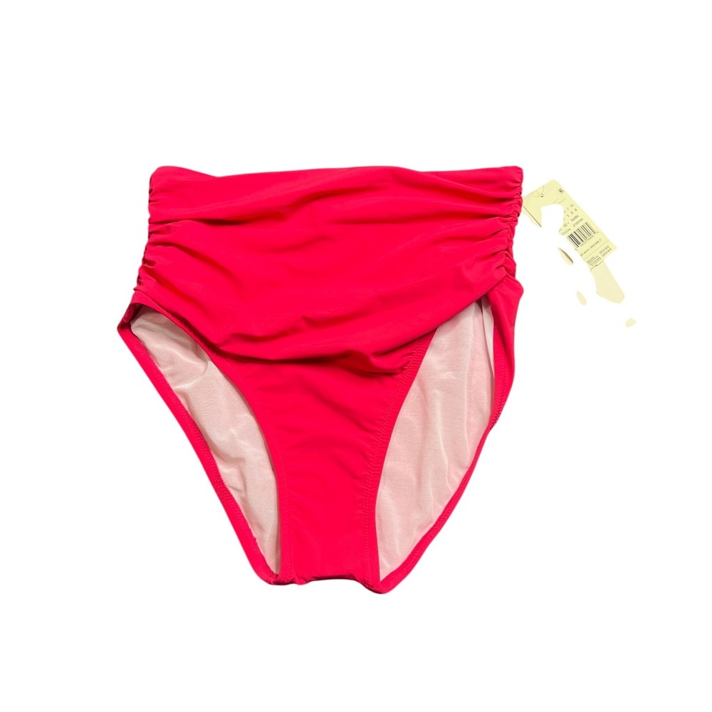 NWT Profile by Gottex Women 6 Rose Red Tutti Frutti High Waisted Bottom ET251P81